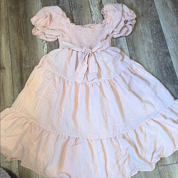 Morning Lavender PAIGE PUFF SLEEVE TIERED MIDI Dress Size S - Picture 10 of 10